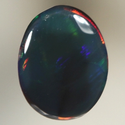 SOLID BLACK OPAL Bright cherry red in a Broad rolling flash